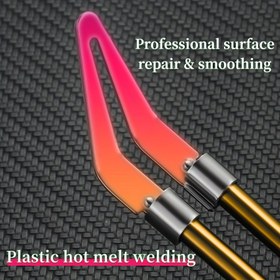 Resim 5/3/1 Adet Paslanmaz Çelik Pürüzsüz Başlı Kaynak Aksesuarı, Pil Gerektirmez, Yakıt Gerektirmez, Plastik Tamiri ve Araba Tamponu Kaynağı ile Demir Yüzey Düzeltme İçin Uygun 