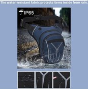 Resim Tongxida Yulong Motosiklet Bacak Çantası, Siyah, Yeni Tasarım Siyah 