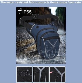 Resim Tongxida Yulong Motosiklet Bacak Çantası, Siyah, Yeni Tasarım Siyah 