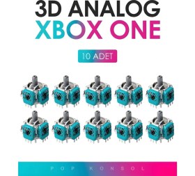 Resim 10 Adet Xbox Series S x One 3D Analog Joystick Motor Kol Tamir Yedek Parça 