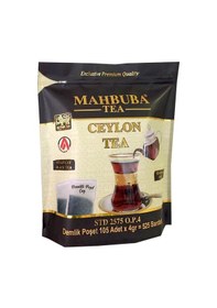 Resim Mahbuba Tea Std 2575 Ithal Seylan Sri Lanka Ceylon Kaçak Demlik Poşet Siyah Yaprak Çayı 105x4gr 