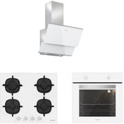 Resim Silverline BO6501W01 - CS5427W01 - 3490 Oslo 60 Beyaz Ankastre Set 