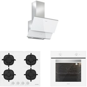 Resim Silverline BO6501W01 - CS5427W01 - 3490 Oslo 60 Beyaz Ankastre Set 