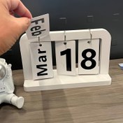 Resim 1 Ofis Masası Döner Takvim, Ev Ofisi Öğretmen Masaüstü Aksesuarları, Basit Çalışma, Yurt Masaüstü, Ahşap Masa Takvimi, Sürekli Takvim, Fotoğrafçılık Aksesuarları, Dekorasyonlar, Süsler, Tekrar Kullanılabilir 