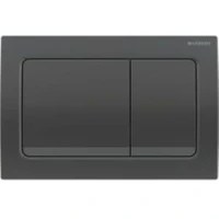 Resim Geberit ALPHA30 115.055.QC.1 Kumanda Paneli, Çift Basmalı, Siyah Krom 