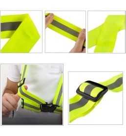 Resim Balp Yeşil Reflektörlü Motosiklet Scooter ve Bisiklet Pratik Ikaz Yeleği 