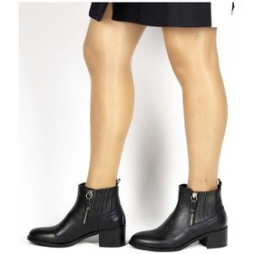 Resim Hakiki Deri Kadın Bootie 