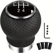 Resim Challenger 5 Vitesli R Evrensel Alüminyum Manuel Vites Topuzu 4 Adaptörlü Çoğu Araca Uyumlu 