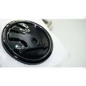 Resim Dk Tuning Skoda Bagaj 8cm Yeni Nesil Parlak Siyah Logo Amblem 