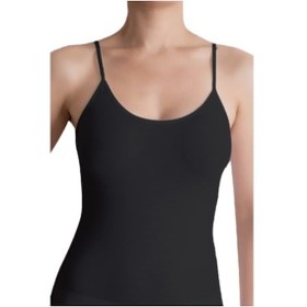 Resim The Don Organic Blended Bayan Camisole - Ip Askılı Atlet Siyah 