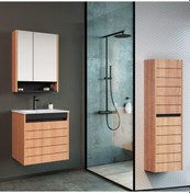 Resim Orka Ricato 60 Cm Mdf Morganakiraz Banyo Dolabı Takımı Boy Dolabı Çok Renkli 