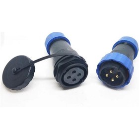 Resim SD28 4 Pin 28mm Su Geçirmez Konnektör Takımı 