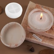 Resim Silikon Reçine Döküm Kalıpları, Yuvarlak Kase Şekli, Mum Tutucuları, Depolama Kapları, Ev Dekoru için DIY Zanaat - 1pc Kalıp Seti 