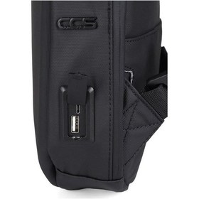 Resim Abs Çapraz Omuz Askılı 31290 Usb Sırt Ve Göğüs Çantası Siyah 