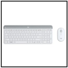 Resim Logıtech Mk470 Beyaz, 920-009436, Kablosuz, Türkçe Q, Klavye Mouse Set Diğer 