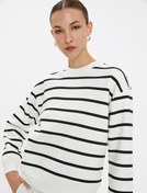 Resim Bisiklet Yaka Sweatshirt Uzun Kollu Basic Pamuklu 