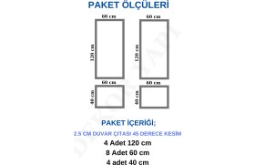 Resim Dekoratif Boyanabilir Antre ve Koridor Çerçevesi, Duvar Çıtası 