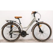 Resim Kron Cx 300 28" Jant Şehir Bisikleti Unisex 15'' Kadro 24 Vites Hd Bej Siyah Kahverengi 