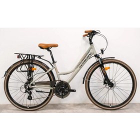 Resim Kron Cx 300 28" Jant Şehir Bisikleti Unisex 15'' Kadro 24 Vites Hd Bej Siyah Kahverengi 