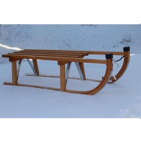 Resim Ahşap Alman Kar Kızağı Çok Renkli 