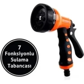Resim Otomatik 7 Fonksiyonlu Su Atabilen Sulama Tabancası Bahçe-Oto 