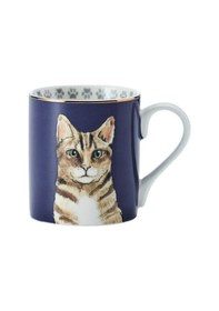 Resim Mikasa Fine China 280 Ml Düz Taraflı Kupa Kedi Mavi 