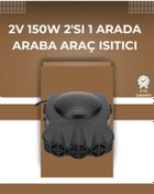Resim shopwave 12V Araç Fanı & Isıtıcı | Ön Cam Buzu Çözücü, 360° Ayarlanabilir Başlık, Anında Sıcaklık 