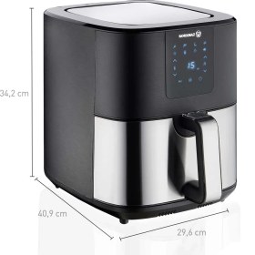 Resim 6.5l Yağsız Fritöz, Dokunmatik Ekran, 8 Program, Xxl Boyut 