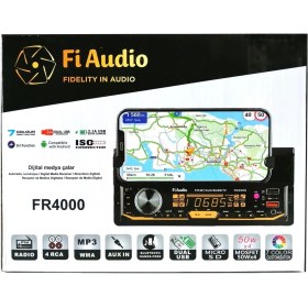 Resim Fi Audio FR4000 Telefon Standlı Bluetooth/usb/aux/sd/2 Anfi Çıkışlı Dijital Medya Çalar Oto Teyp 