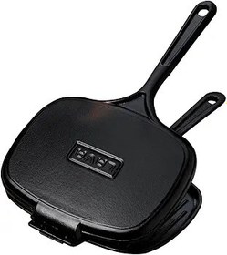 Resim Lava Döküm Tost Makinası, 18x26 cm, Siyah 