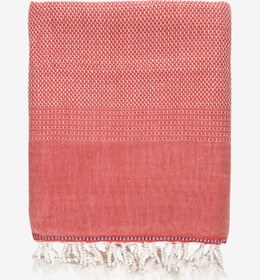 Resim Tan Dokulu Peştemal Turuncu - Turuncu / 100x175 