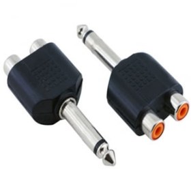 Resim Mono Çevirici - 6.3 Mm Erkek - 2Xrca Dişi 