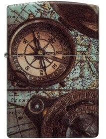 Resim Zippo Compass Design Benzinli Çakmak 