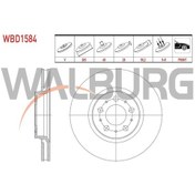 Resim Walburg-wbd1584 - Fren Dıskı On Havalı 5 Bjn 305 28x68x50,2 Vol 