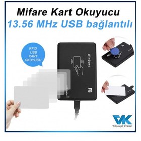 Resim VKTEK Mifare USB Kart Okuyucu 13,56 Mhz 