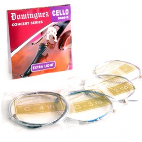 Resim Dominguez DCS018 Çello Tel Takımı | Çelik Çekirdek Sıcak Tonlar 
