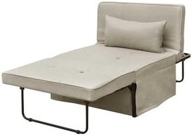 Resim Cube Katlanır Yataklı Puf - Vizon 96x189x42.5 / 96x168x92.5 cm 