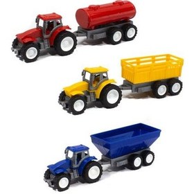 Resim Oyuncak Traktör Römork Set 3'lü Tarım Set 