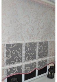 Resim Çift Mekanizmalı Pembe Tül Stor Perde Stb-130 Pembe 