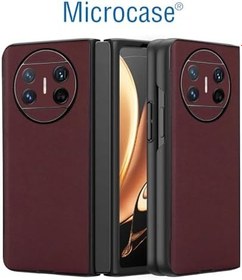 Resim Microcase Huawei Mate X5 için Deri Desenli Plastik Koruma Kılıf - AL3156 (Lacivert) 