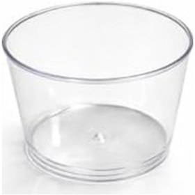 Resim Bodega Mika Tatlı Kabı 250 Ml Kapaksız Şeffaf Sert Plastik Tatlı Kasesi, 30 Adet 