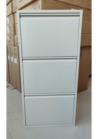 Resim Kaser Marka 3 Kapaklı Metal Ayakkabılık (539136099) Krem 