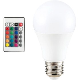 Resim pazarella 9W E27 RGB ve Beyaz Işık Kumandalı Ampul 