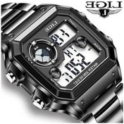 Resim Bosphorusboutique02 Erkek Dijital Saat, Gümüş Lıge 2022, Su Geçirmez, Led Çift Ekran, Japonya Mekanizma, Spor Saat Gümüş 