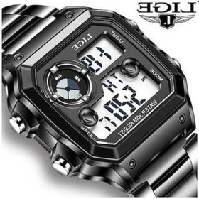 Resim Bosphorusboutique02 Erkek Dijital Saat, Gümüş Lıge 2022, Su Geçirmez, Led Çift Ekran, Japonya Mekanizma, Spor Saat Gümüş 