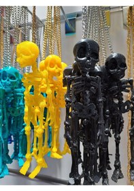 Resim Oto İç Ayna Süsü - İskelet Siyah 