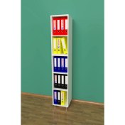 Resim 3G Tasarım Modüler Açık Raflı Kitap ve Dosya Dolabı 3G-001-AD-BEYAZ / 35x35x190h 