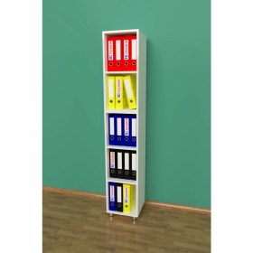 Resim 3G Tasarım Modüler Açık Raflı Kitap ve Dosya Dolabı 3G-001-AD-BEYAZ / 35x35x190h 