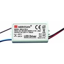 Resim Mervesan MTD-700 2-5 Volt 700 Ma IP67 LED Sürücü 