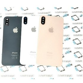 Resim Apple Uyumlu iPhone Xs Arka Pil Kapak Kamera Lensli ( Yazılı Cam) (136008491) 